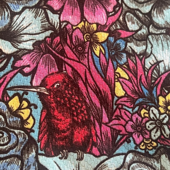 Ay Guey Lola Colorful Lining Flowers Birds Black Cotton Jacket Mexico - Picture 6 of 15